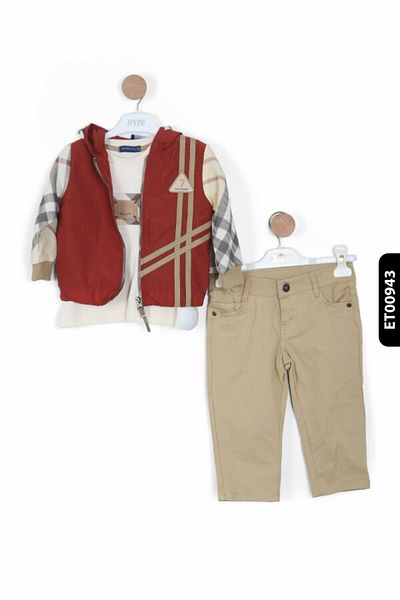 xo kids moda Boy's Top and Bottom Suit 1-5 Years 6205