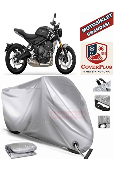 MotoEN Gray Lock Compatible Motor Tarpaulin for Triumph Trident 660 Motorcycl...