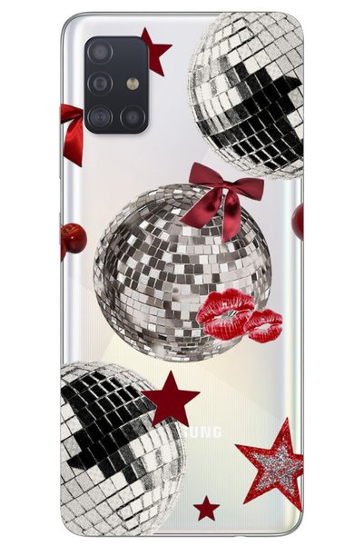 WANNA PROTECT Patterned Transparent Silicone Phone Case for Samsung A51 Disco...