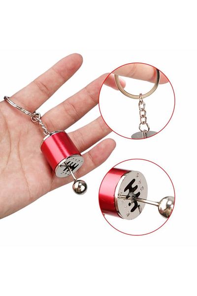 Limmy Gear Shift Key Ring Moving Car Gear Shift Key Ring Six Speed Manual Gear Shift Key Ring - 1 Pc