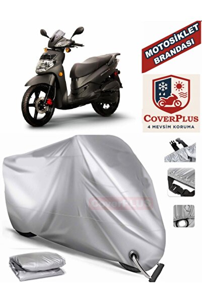 MotoEN قماش القنب المتوافق مع القفل الرمادي Sym HD Evo 200 خيمة غطاء القماش ا...