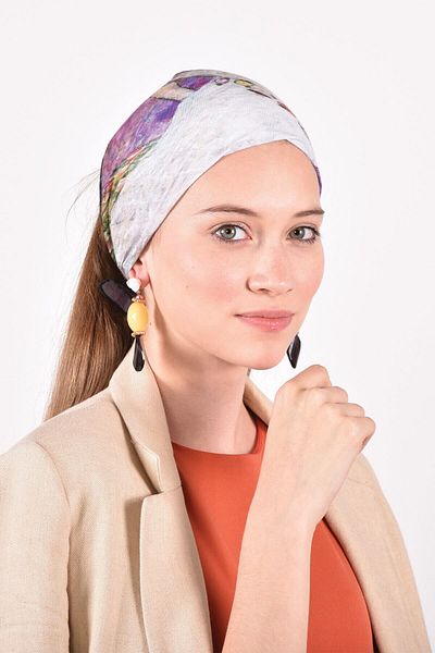 Deriderim Gustav Klimt Mada Primavesi Bandana colorată multifuncțională colorată cu model 45x45