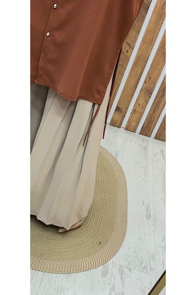 Meryemce Butik Oversized Tunic with Side Laces (Compatible with Sizes 38-48)