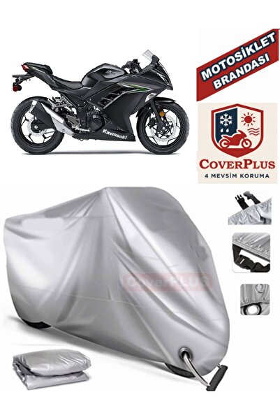 MotoEN قماش القنب المتوافق مع القفل الرمادي لدراجة كاواساكي نينجا 300 للدراجا...