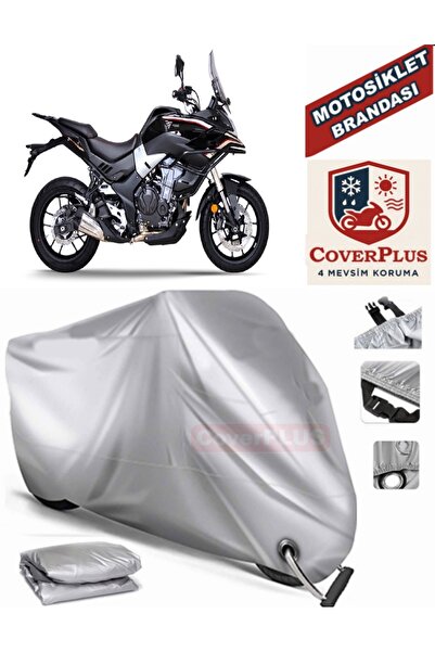MotoEN قماش القنب المتوافق مع القفل الرمادي Voge 500 DS خيمة غطاء القماش المش...