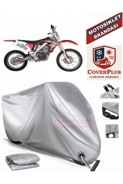 MotoEN Gray Lock Compatible Motor Tarpaulin Apachi Xz 250R Motorcycle Tarpaul...