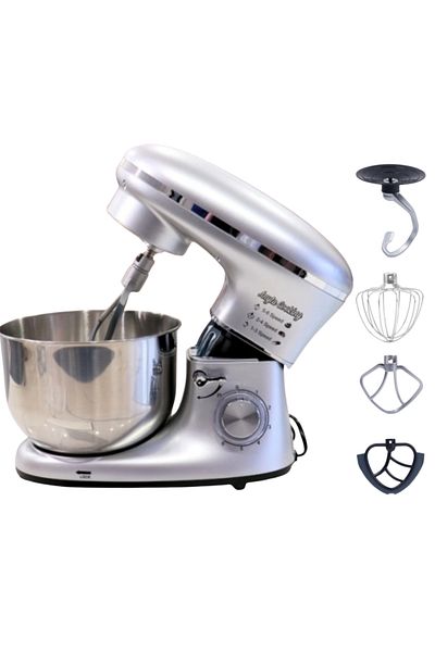 Anyta Cooking Robot De Bucatarie Mixer Cu Bol De 6.2 L - 1500w - Alb -