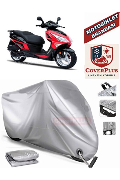 MotoEN Gray Lock Compatible Motor Tarpaulin Motoran Maxima 150 Motorcycle Tar...