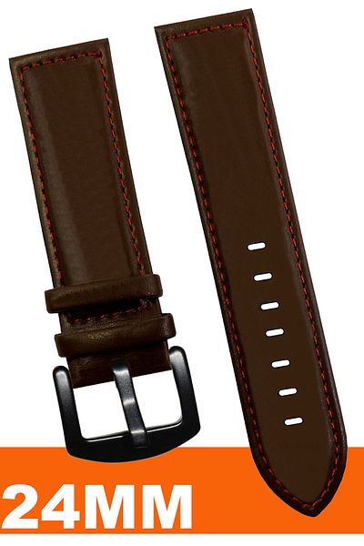 COBRA 24mm Fossil-Welder-Casio-Seiko-Omega-Armani Watch Compatible Leather Watch Band Strap Al11Sft24Mm