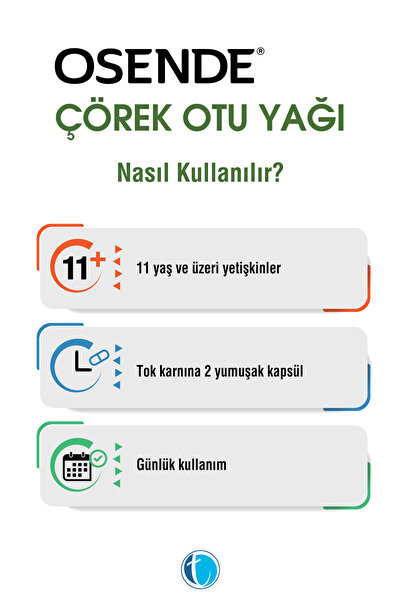 Osende Çörekotu Yağı 900 Mg 30 Kapsül 8680133000553