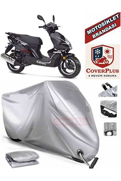 MotoEN Gray Lock Compatible Motor Tarpaulin Kanuni Ronny S Motorcycle Tarpaul...