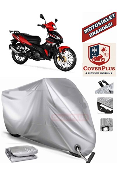 MotoEN Gray Lock Compatible Motor Tarpaulin Rks Rodos 100 Motorcycle Tarpauli...