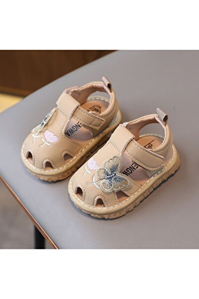 Pure Boutique Cream sandals with peepers - Butterfly