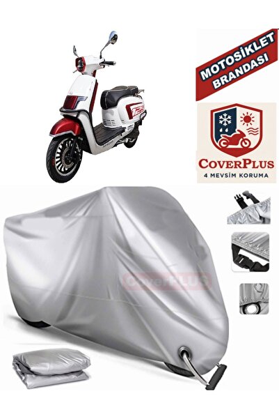 MotoEN Gray Lock Compatible Motor Tarpaulin Apachi Beauty 50 Motorcycle Tarpa...