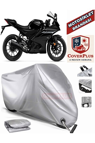 MotoEN Gray Lock Compatible Motor Tarpaulin Yamaha Yzf R125 Motorcycle Tarpau...