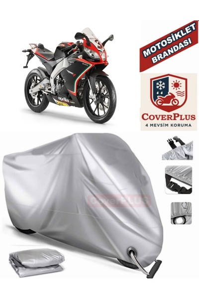 MotoEN قماش القنب المتوافق مع القفل الرمادي لدراجة أبريليا RS4 125 4T خيمة غط...