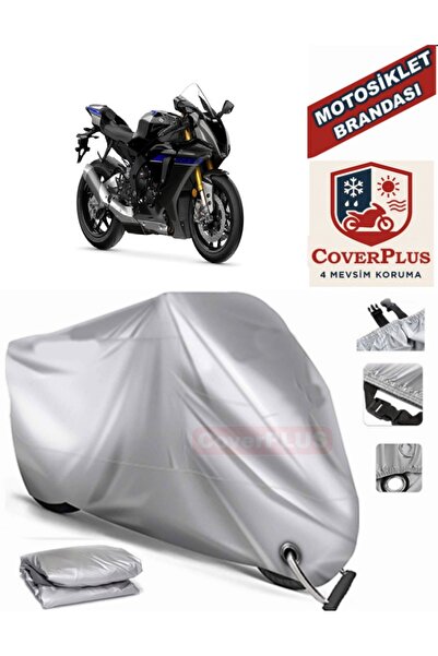 MotoEN Gray Lock Compatible Motor Tarpaulin Yamaha Yzf R1M Motorcycle Tarpaul...