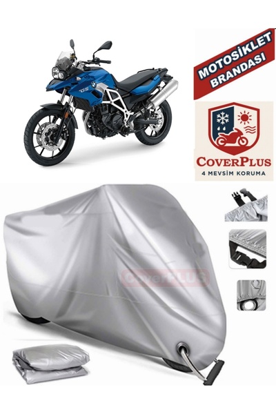 MotoEN Gray Lock Compatible Motor Tarpaulin Bmw F 700 Gs Motorcycle Tarpaulin...