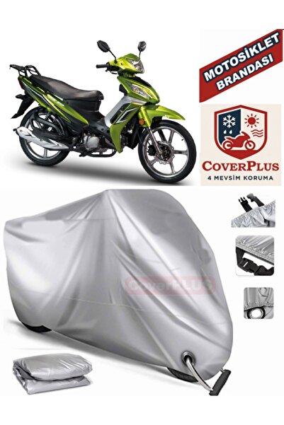 MotoEN Gray Lock Compatible Motor Tarpaulin Motoran Zs 100 Motorcycle Tarpaul...