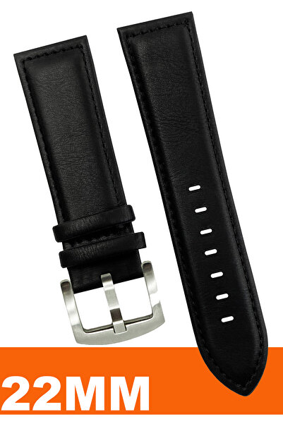 COBRA حزام ساعة جلدي متوافق مع ساعة فوسيل وولدر وكاسيو وسايكو وأوميغا وأرماني مقاس 22 ملم