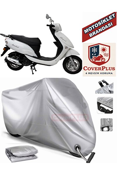 MotoEN Gray Lock Compatible Motor Tarpaulin Mondial 100 Masti X Motorcycle Ta...