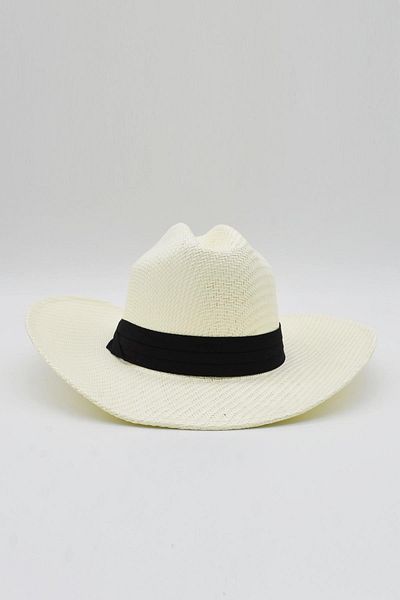 Külah Men's Sun Visor Hat Adjustable Wide Brim Straw Hat for Outdoor Activities - Beige