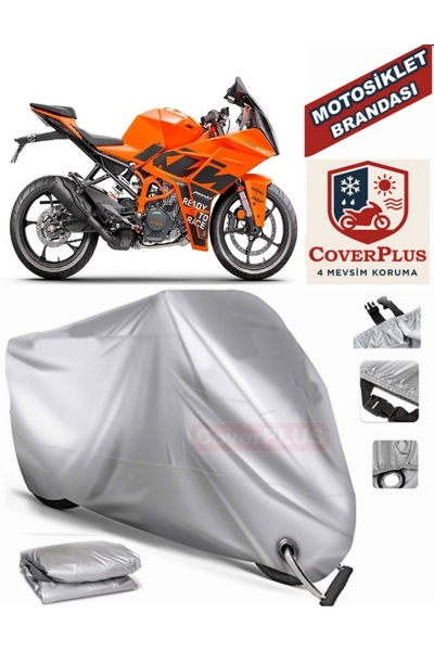 MotoEN قماش القنب المتوافق مع القفل الرمادي KTM 125 RC خيمة غطاء القماش المشم...