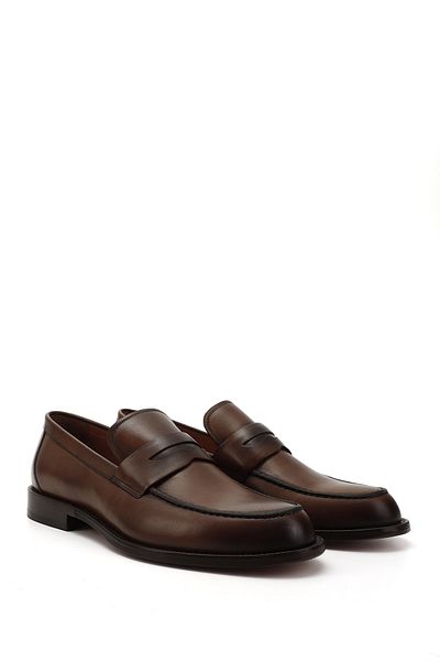 GÖNDERİ(R) Men's Leather Sole Genuine Leather Loafer Shoes