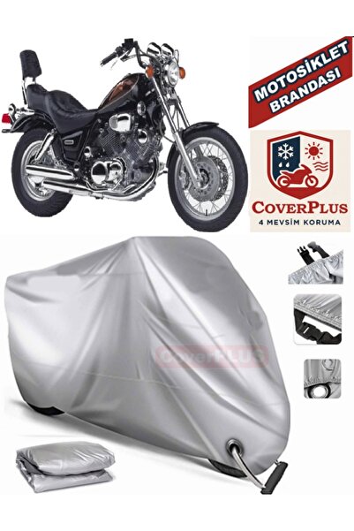 MotoEN Gray Lock Compatible Motor Tarpaulin Yamaha Virago Xv 1100 Motorcycle ...