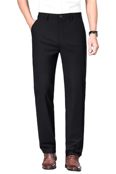 KAMER Men's Classic Plus Size Fabric Pants P1172 Bgl-St04406
