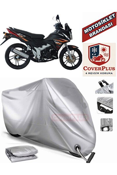 MotoEN Gray Lock Compatible Motor Tarpaulin King Motor Kr-130-16 Motorcycle T...