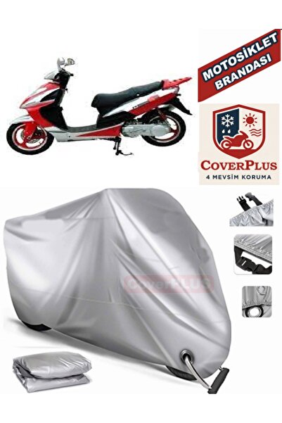 MotoEN Gray Lock Compatible Motor Tarpaulin Mondial 175 Masti X Motorcycle Ta...