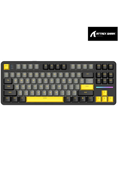 DarkRage AttackShark X87 Star Black RGB App Uygulamalı SBerry Switch TriMode ...