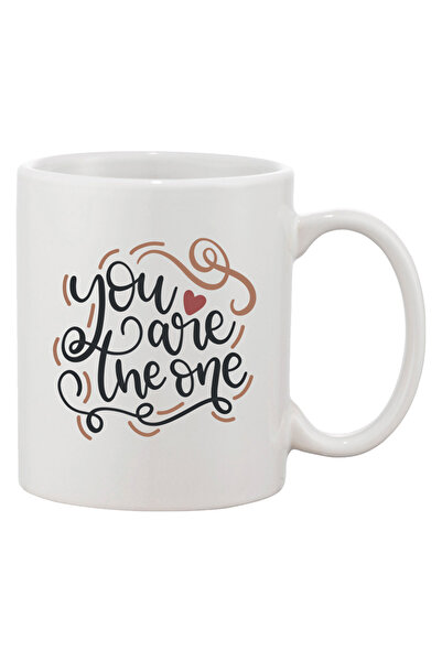 OEM Cană albă personalizată „You are the one”, INOVATIX®. 330 ml