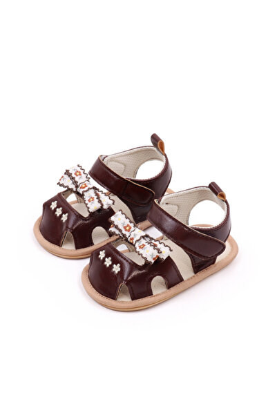 Pure Boutique Brown sandals with bow - Amelia