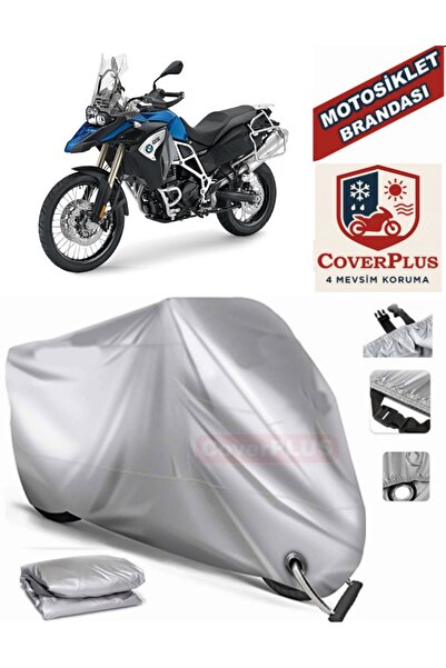 MotoEN Gray Lock Compatible Motor Tarpaulin Bmw F 800 Gs Adventure Motorcycle...