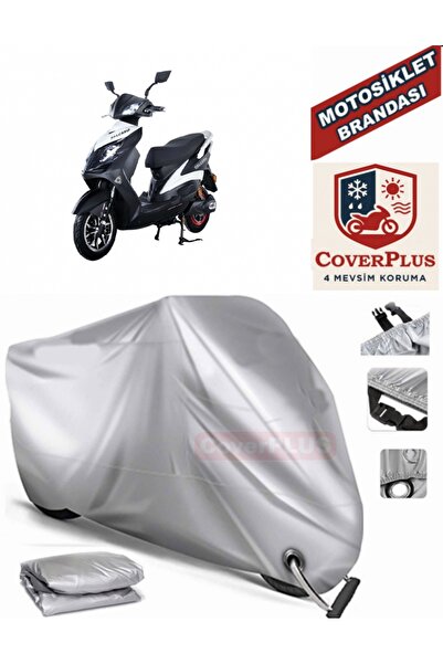 MotoEN Gray Lock Compatible Motor Tarpaulin Salcano Runner Motorcycle Tarpaul...