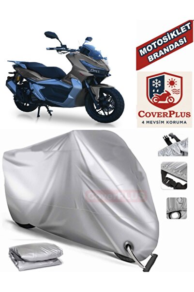 MotoEN Gray Lock Compatible Motor Tarpaulin Motolux Wow 150 Motorcycle Tarpau...