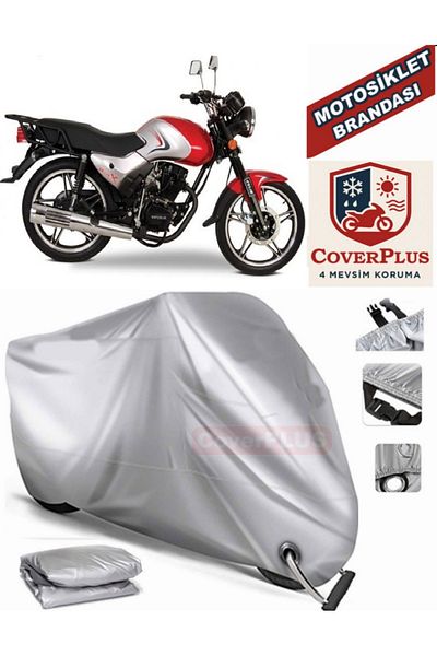 MotoEN قماش القنب المتوافق مع القفل الرمادي Falcon Crazy 125 خيمة غطاء القماش المشمع للدراجات النارية (MotoEN)