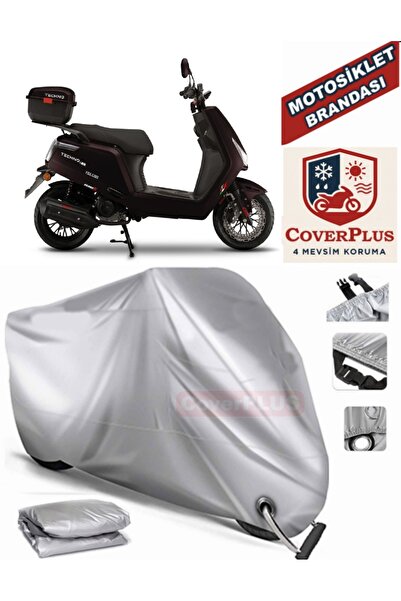 MotoEN Gray Lock Compatible Motor Tarpaulin Falcon Techno 50 Efi Motorcycle T...