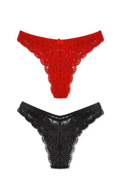 GECKO COLLECTION Lacy Brazilian Panties 2 Pieces