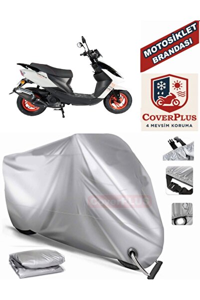 MotoEN Gray Lock Compatible Motor Tarpaulin Arora Ar 50-11 Ares Motorcycle Ta...