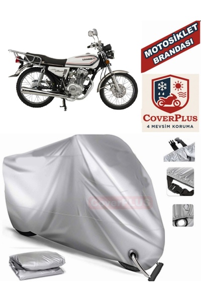 MotoEN Gray Lock Compatible Motor Tarpaulin for Mondial 150 Mcx Roadracer Mot...