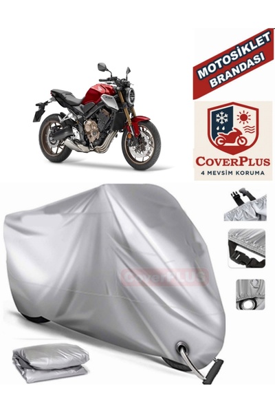 MotoEN Gray Lock Compatible Motor Tarpaulin Honda Cbr 650 R Motorcycle Tarpau...