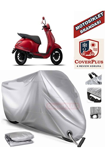 AutoZEL باجاج تشيتاك غطاء من القماش المشمع للدراجة النارية (متوافق مع القفل)