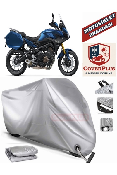 MotoEN Gray Lock Compatible Motor Tarpaulin Yamaha Tracer 900 Gt Motorcycle T...