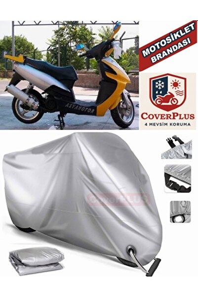 MotoEN Gray Lock Compatible Motor Tarpaulin Asia as 150 t 5A Motorcycle Tarpa...
