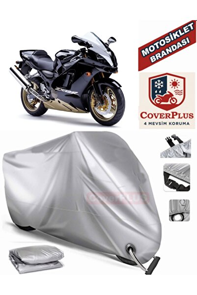 MotoEN قماش القنب المتوافق مع القفل الرمادي لدراجة نارية Kawasaki ZX-12 R خيم...