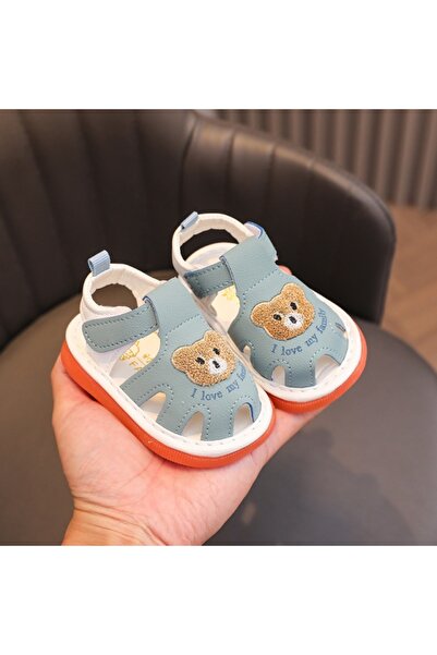 Superbaby Μπλε σανδάλια με ανοιχτά δάχτυλα - Οικογένεια Αρκούδων
