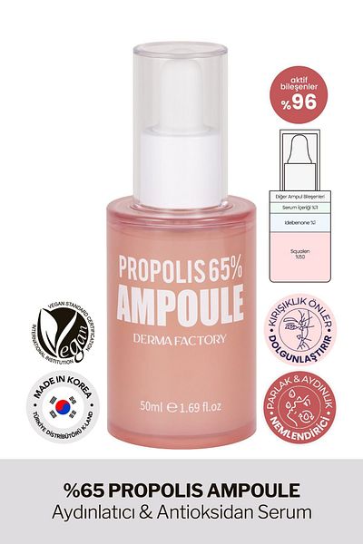 DERMA FACTORY Antioxidant Serum Containing 65% Red Propolis Derma Factory Propolis Ampoule 50ml